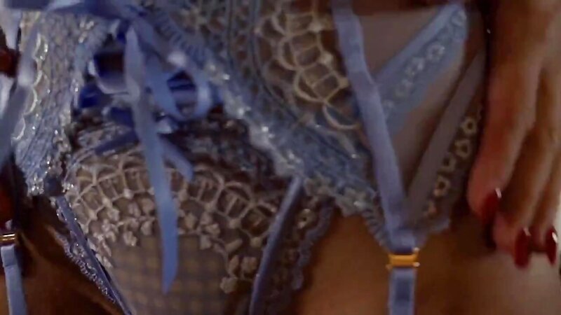 Anna Zapala Topless Trying Lingerie in Bed