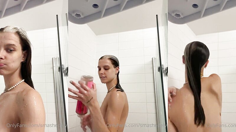 Ashley Matheson Nude Shower Nip Slip