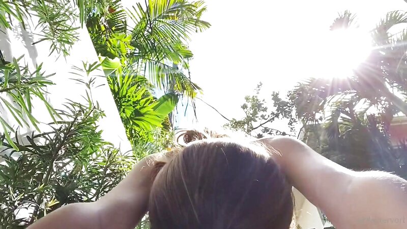 Ashley Tervort Nude Bikini Yoga and Stripteasing show