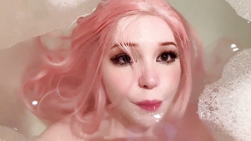 Belle Delphine Nude in Spooky Lake and Shower