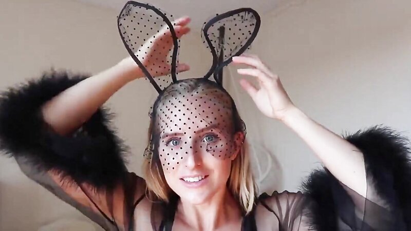 Caroline Zalog Sexy See Through Lingerie Try On