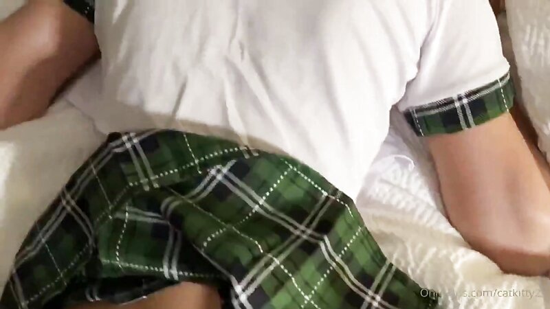 CatKitty21 Nude Blowjob and Fucking in a Skirt