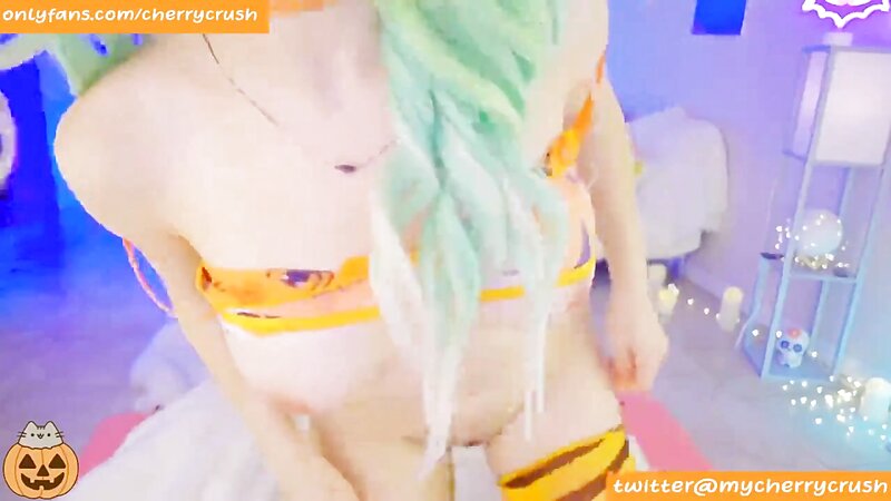 Cherry Crush Naked Webcam Show and Masturbating
