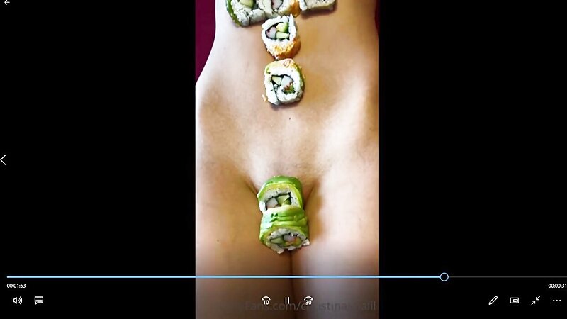 Christina Khalil Nude Sushi Fun