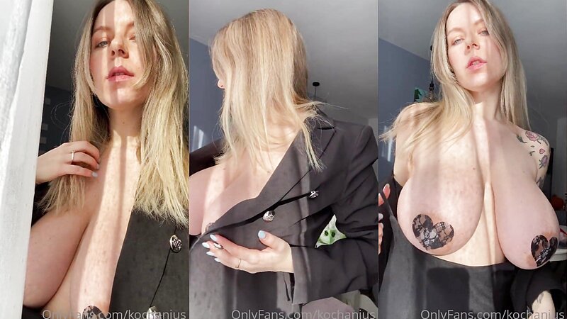 Anna Kochanius Nude Nipple Pasties Tease
