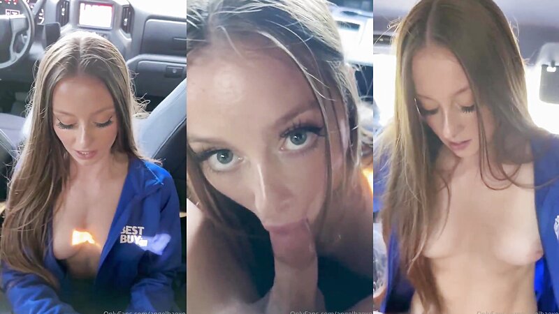 Angelbaexo Sexy Car Blowjob Sextape