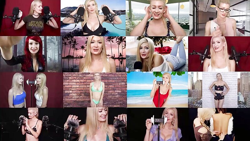 ASMR Maddy Topless and Dildo Kissing