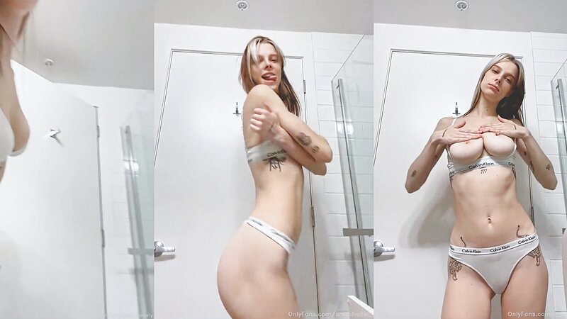 Ashley Matheson Topless Bathroom JOI