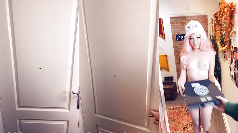 Belle Delphine Naked Pizza Delivery Girl