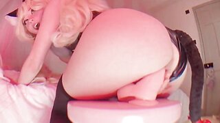 Belle Delphine Bad Little Kitten Riding Dildo PPV Video Leaked