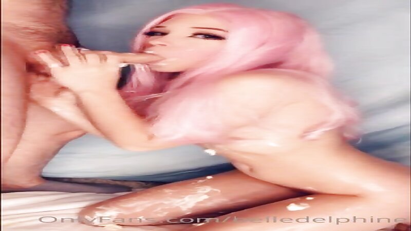 Belle Delphine Deepthroat Blowjob and Cum in Mouth