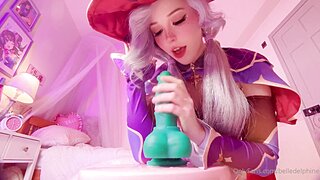 Belle Delphine Mona Cosplay Anal Riding Dildo Video Leaked