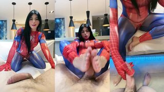 Bianca Alves Spider Girl Blowjob And Footjob Video Leaked