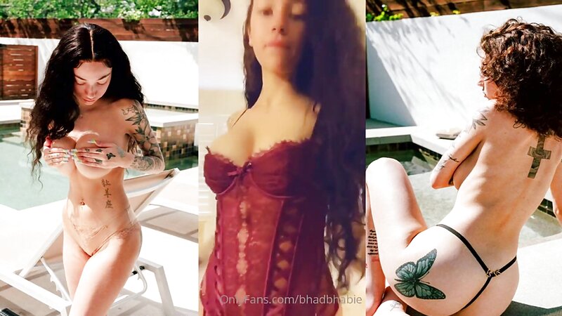 Bhad Bhabie Sexy Lingerie Stripteasing
