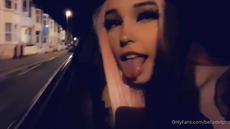 Belle Delphine Night Time Outdoor Fun