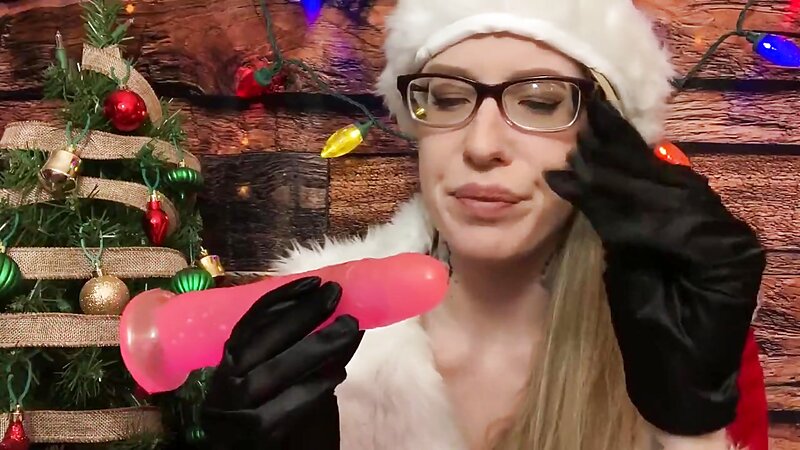 Karuna Satori Christmas Dildo Blowjob and ASMR