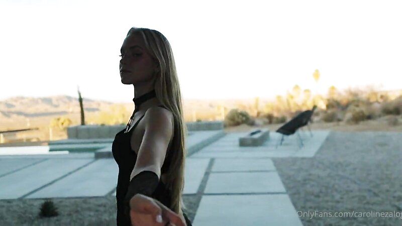 Caroline Zalog POV Thanksgiving Stripteasing