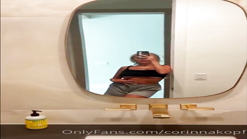Corinna Kopf Naked Anal Play with a Butt Plug