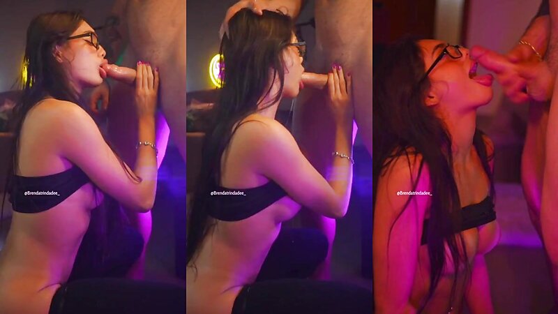 Brenda Trindade Sloppy POV Blowjob