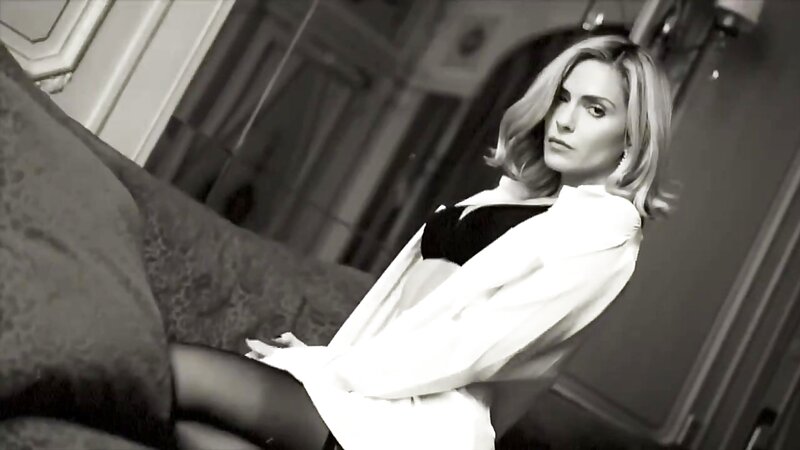 Clara Morgane Ebony Topless Tease in Black Lingerie