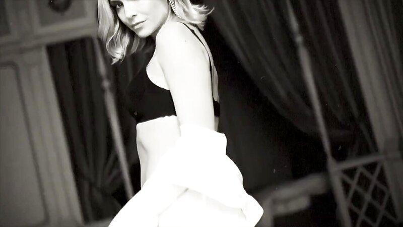 Clara Morgane Ebony Topless Tease in Black Lingerie