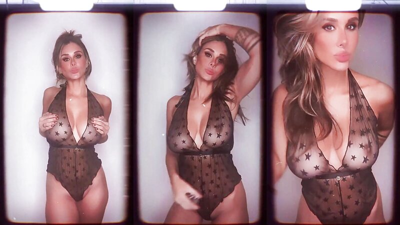 Brittany Furlan See Through Lingerie and Big Boobs