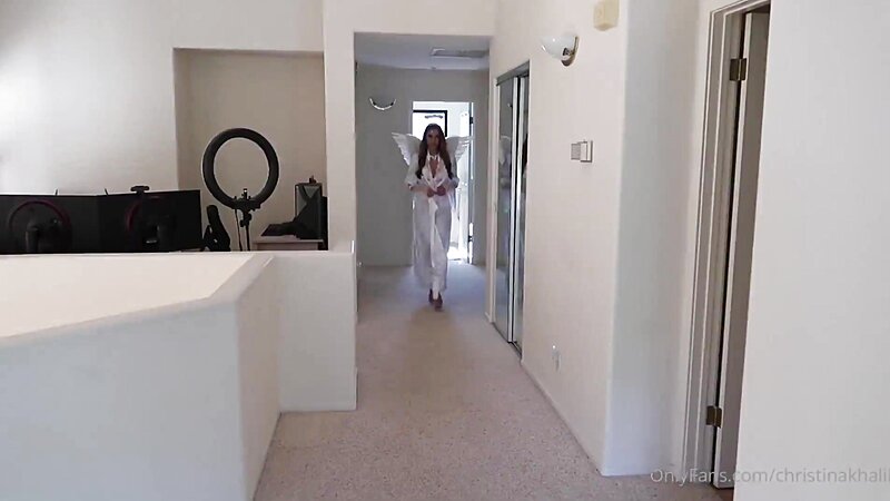 Christina Khalil Angelic Lingerie and Stripteasing