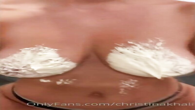 Christina Khalil Creamy Food Fetish Creampie