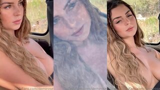 Demi Rose Nude in Car Video Leaked