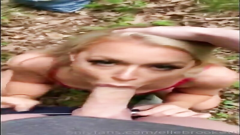 Elle Brooke Hot Outdoor Blowjob and Public Fucking