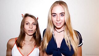 Grace Charis & Kjanecaron Lesbian Kissing Video Leaked