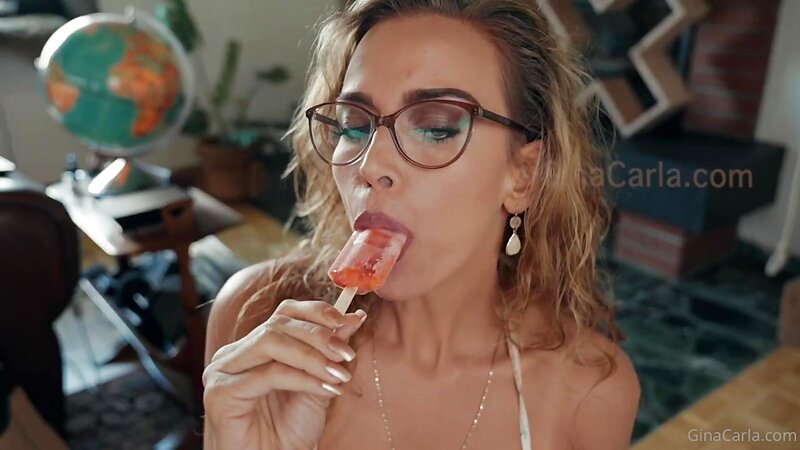 Gina Carla Sucking a Popsicle ASMR