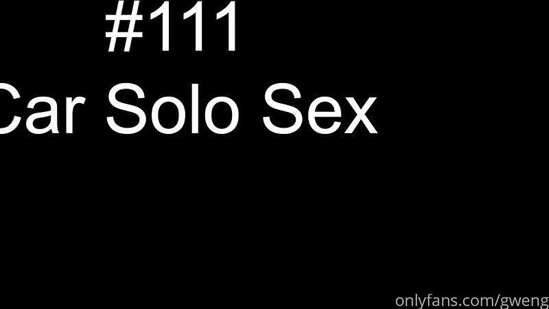 GwenGwiz Solo Car Sex action