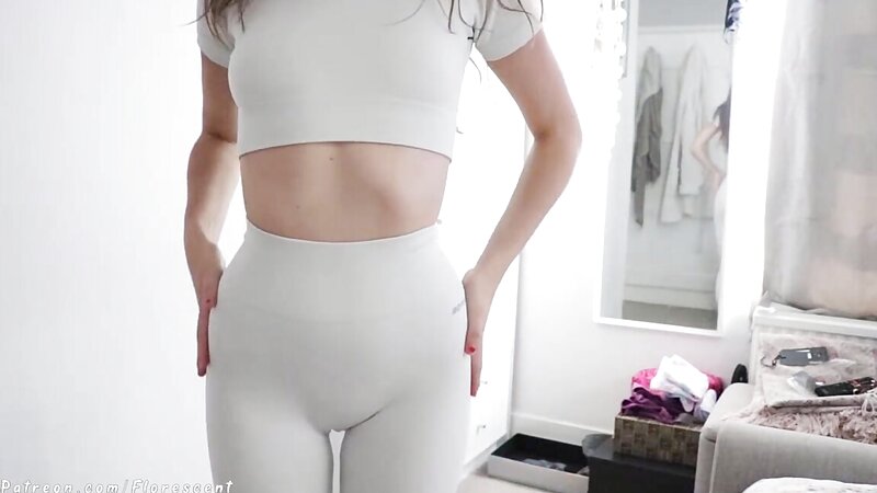 Florescent Teasing in Gymwear