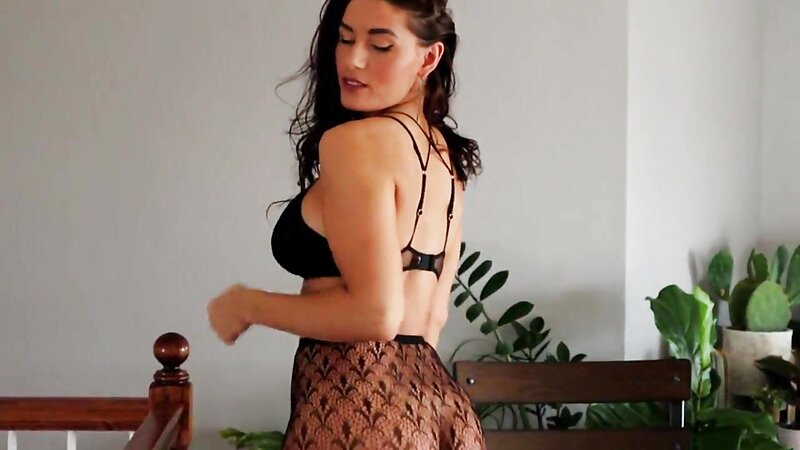 Florina Fitness Topless and Nude in Fishnet