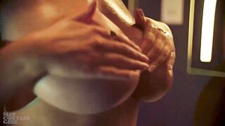 Joey Fisher Oiling Huge Tits Topless Porn Video