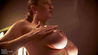 Joey Fisher Oiling Huge Tits Topless Porn Video