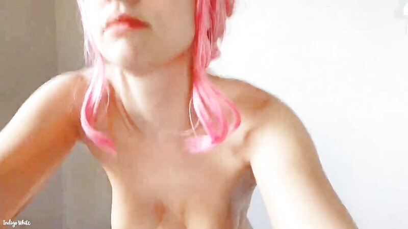 Indigo White ZeroTwo Bunny Stripteasing