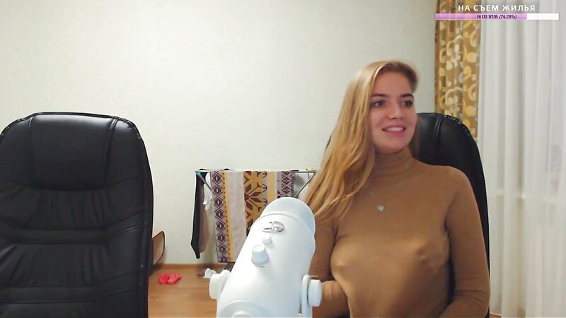 Russian Streamer Hot Grabbing Tits