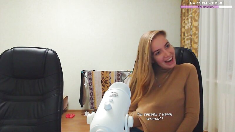 Russian Streamer Hot Grabbing Tits