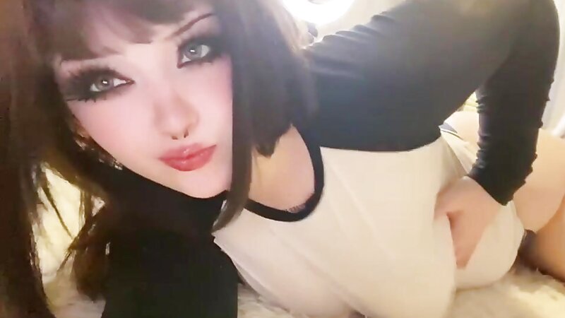 Kalaynokay Latex Goth Nun Stripteasing and Dancing