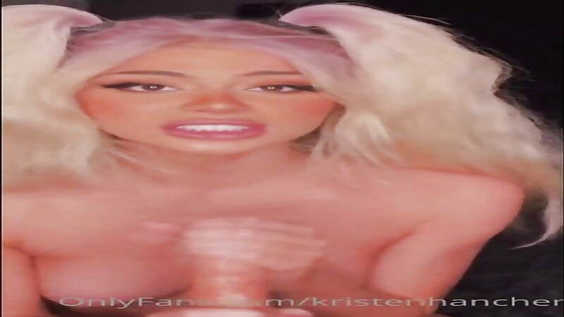 Kristen Hancher Sloppy Dildo Blowjob