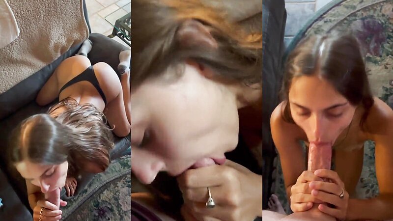 Kinsley Wyatt Sloppy Blowjob and Cum in Mouth