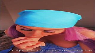 Kristen Hancher Blowjob Dildo Onlyfans Leaked Video
