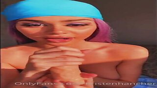 Kristen Hancher Blowjob Dildo Onlyfans Leaked Video