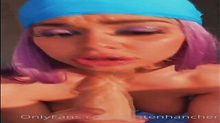 Kristen Hancher Blowjob Dildo Onlyfans Leaked Video