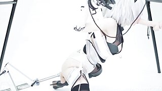 Lana Rain 2B NieR Automata Factory Bondage Porn Video