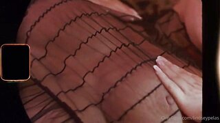 Lindsey Pelas Big Tits See Through Black Lingerie Video Leaked