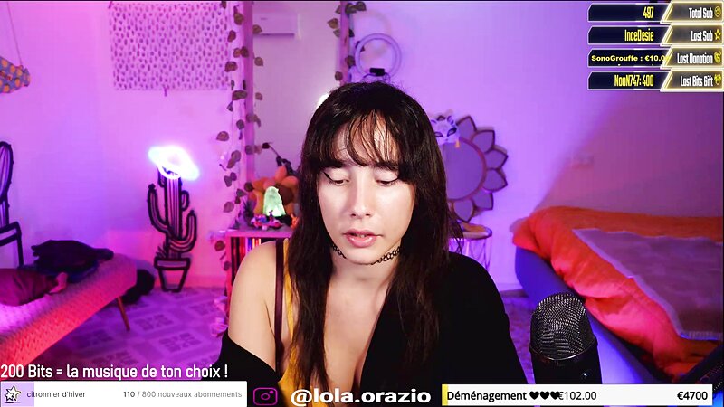 LolaOrazio Accidental Nipple Slip on Twitch