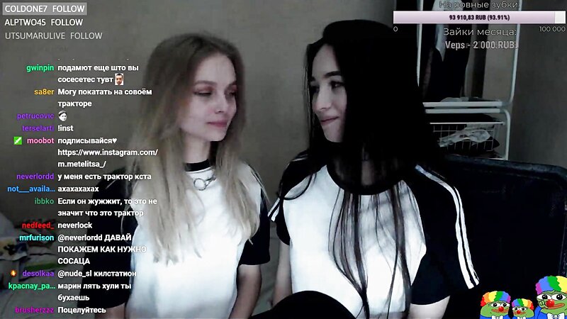 Russian Teens Hot Lesbian Makeout and Kissing